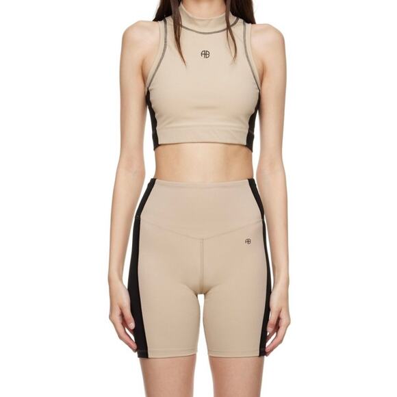 NWT Anine Bing Blake Biker Workout Shorts Size S - Picture 2 of 13